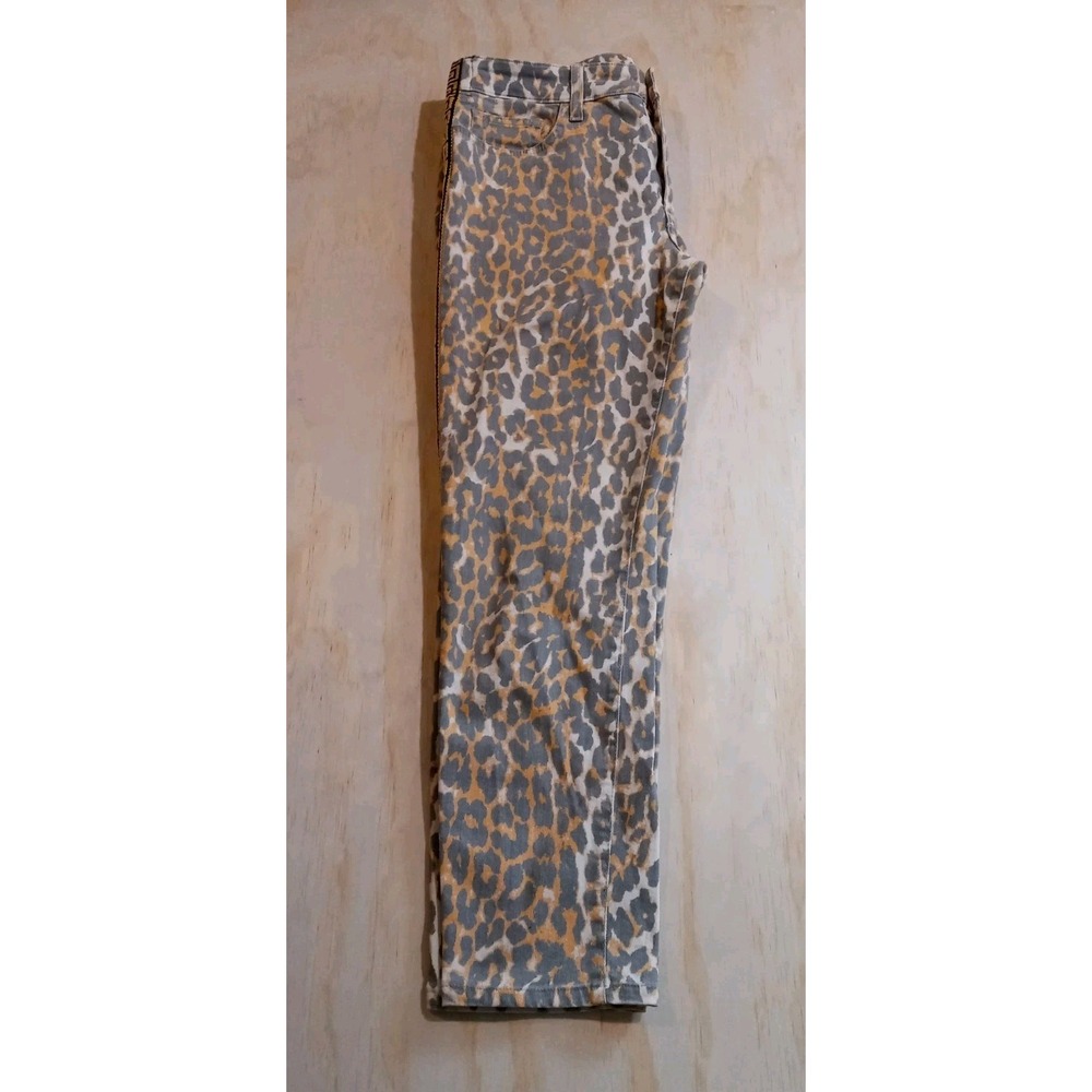 Joe's Jeans Leopard Gold Sparkly Geometric Trim $189. Ankle Mid Rise 32 - Picture 5 of 12